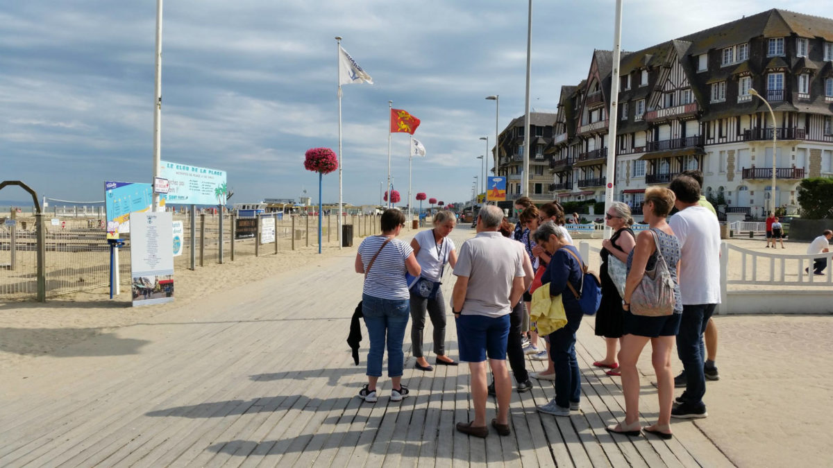 Guided tour of Trouville - the boards