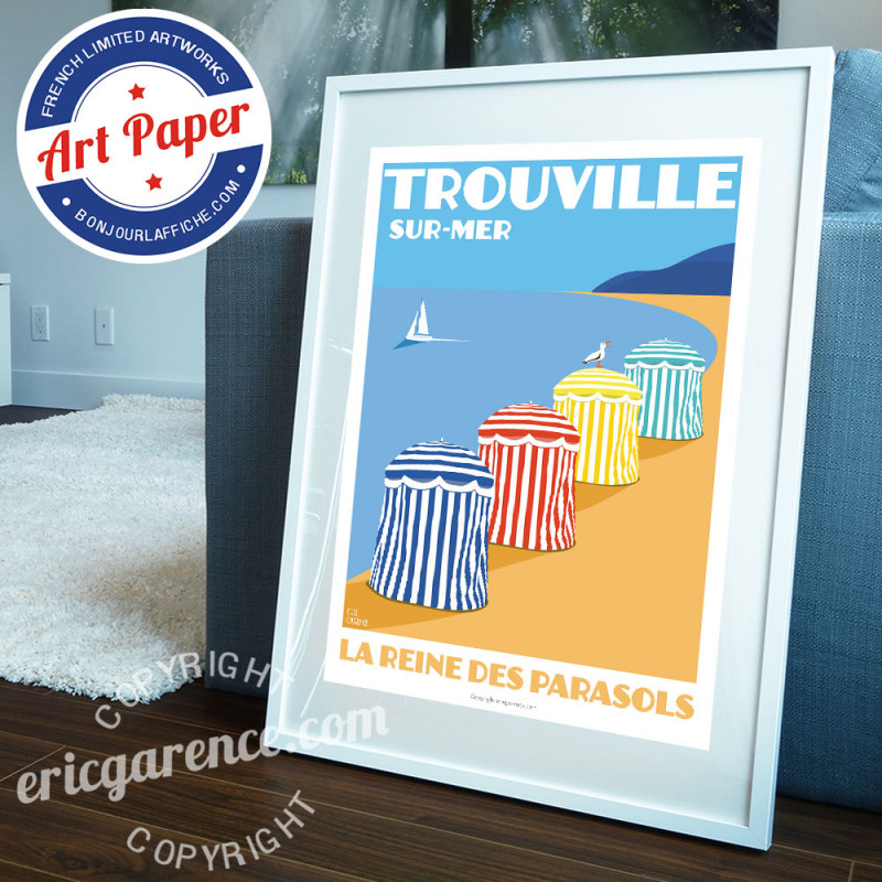 Affiche Trouville-sur-Mer door Eric Garence: € 15,00