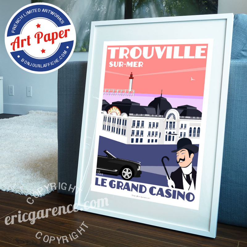 Affiche Trouville-sur-Mer par Eric Garence : 15,00€