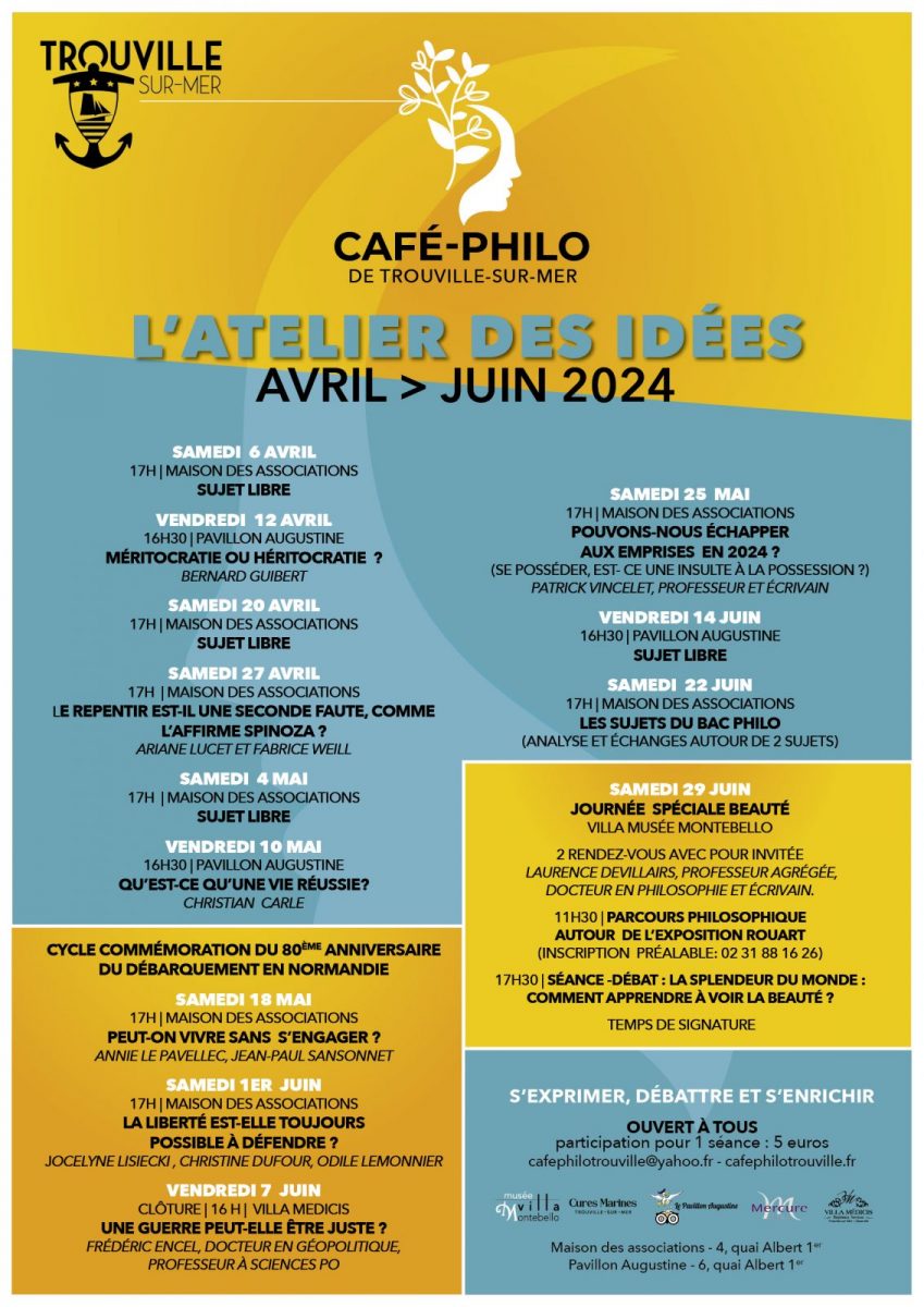Cafe-Philo – 2024 年 XNUMX 月至 XNUMX 月