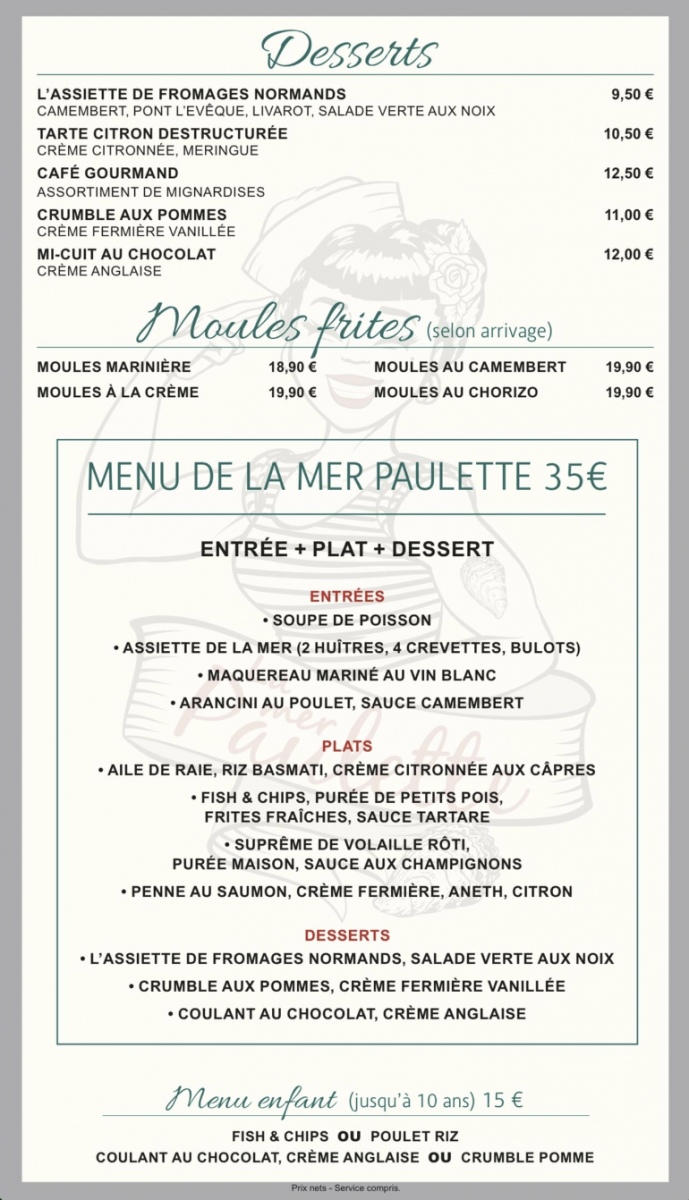 Mer-Paulette—菜单 2